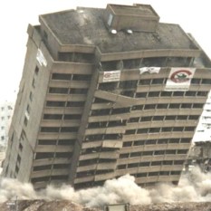 building collapsing